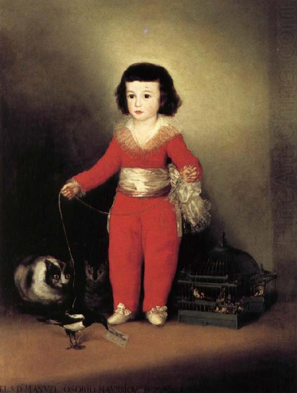 Francisco Goya Manuel Osorio de Zuniga china oil painting image